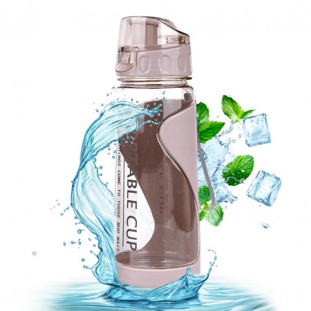 WATERFLES FITNESS FLES VOOR DE SPORTSCHOOL 600ml draagbaar klein BD02