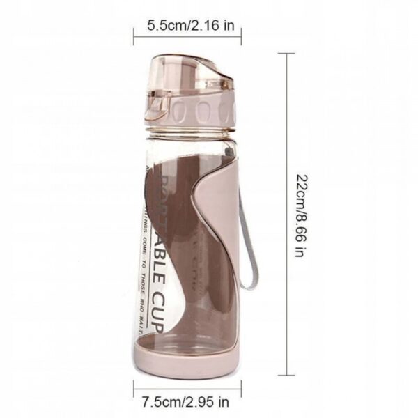 WATERFLES FITNESS FLES VOOR DE SPORTSCHOOL 600ml draagbaar klein BD02