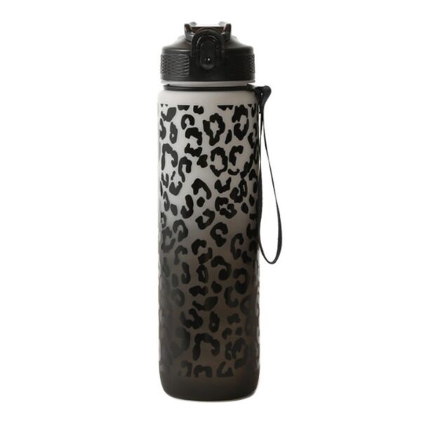 Waterfles, fles PANTER 1L ombre wit met zwart BD43WZ1