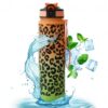 Waterfles, fles PANTHER 1L ombre oranje met groen BD43WZ3