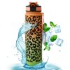Waterfles, fles PANTHER 1L ombre oranje met groen BD43WZ3