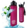 Waterfles, sportfles mat 750 ml bordeauxrood ECARLA SPORTS BD49