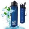 Waterfles, sportfles mat 750 ml marineblauw ECARLA SPORTS BD51