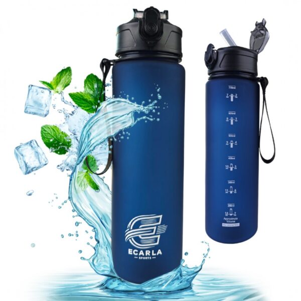 Waterfles, sportfles mat 750 ml marineblauw SUPER SPORT BD51