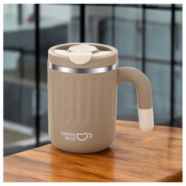 GROTE THERMISCHE BEKER met rietje 480 ml AFSLUITBARE THERMISCHE BEKER KOFFIEKOP 17BR