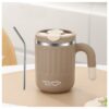 GROTE THERMISCHE BEKER met rietje 480 ml AFSLUITBARE THERMISCHE BEKER KOFFIEKOP 17BR