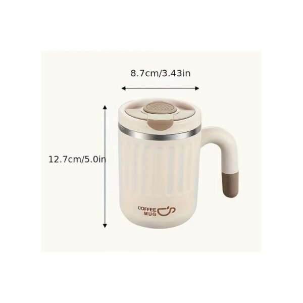 GROTE THERMISCHE BEKER met rietje 480 ml AFSLUITBARE THERMISCHE BEKER KOFFIEKOP 17BR