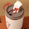 GROTE THERMISCHE BEKER met rietje 500 ml AFSLUITBARE THERMISCHE BEKER KOFFIEKOP 07WZ1