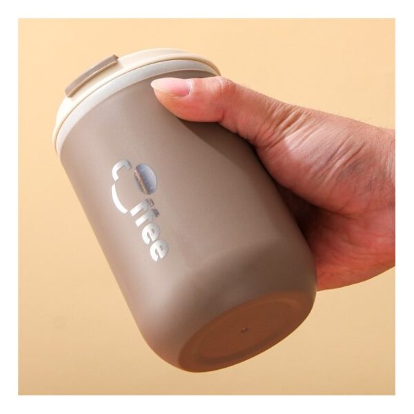 GROTE THERMISCHE BEKER met rietje 500 ml AFSLUITBARE THERMISCHE BEKER KOFFIEKOP 07WZ2