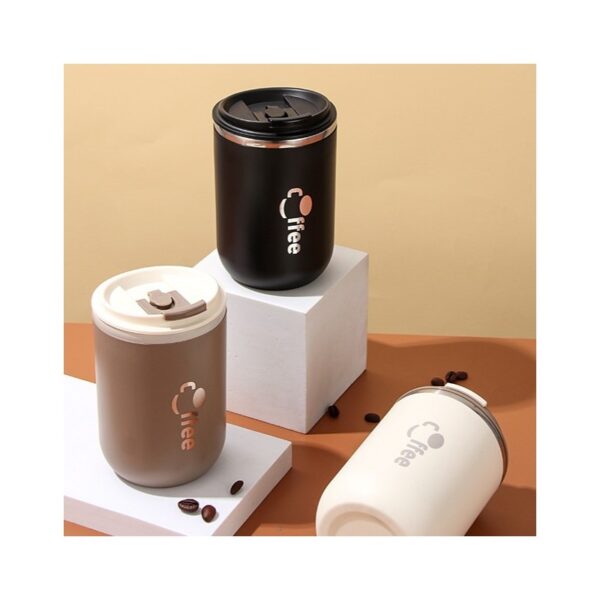 GROTE THERMISCHE BEKER met rietje 500 ml AFSLUITBARE THERMISCHE BEKER KOFFIEKOP 07WZ2