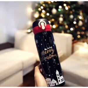 THERMISCHE BEKER, FLES 500ML KERST WINTER THERMISCHE FLES zwart BD39CZ