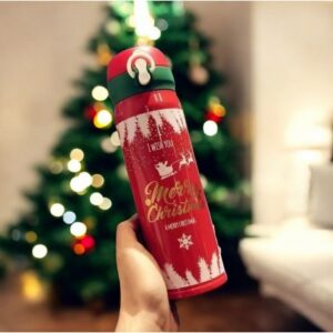THERMISCHE BEKER, FLES 500ML KERST WINTER THERMISCHE FLES rood BD39CZE