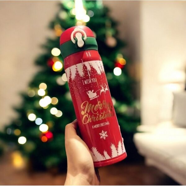 THERMISCHE BEKER, FLES 500ML KERST WINTER THERMISCHE FLES rood BD39CZE