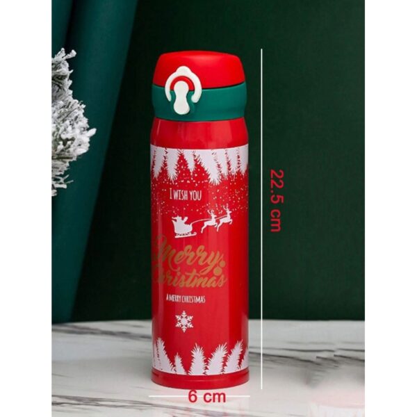 THERMISCHE BEKER, FLES 500ML KERST WINTER THERMISCHE FLES rood BD39CZE