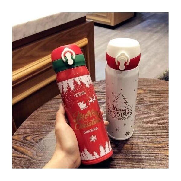 THERMISCHE BEKER, FLES 500ML KERST WINTER THERMISCHE FLES rood BD39CZE