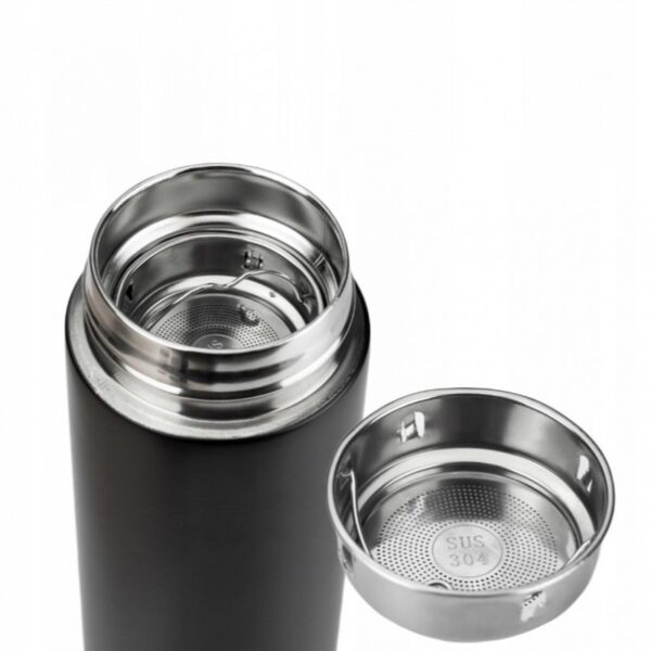 Thermische beker, fles, thermoskan 500 ml fles met temperatuursensor BD41