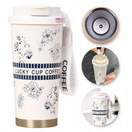 THERMISCHE BEKER met handvat en mondstuk, draagbaar 550 ml BD28WZ3