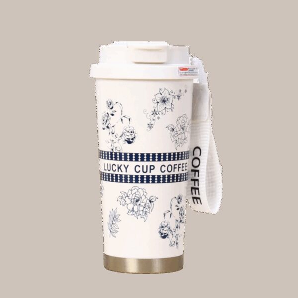 THERMISCHE BEKER met handvat en mondstuk, draagbaar 550 ml BD28WZ3