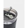 Gekleurde glazen mok voor koffie en thee met rietje en sluiting 450 ml CUP09GRAF