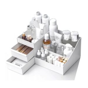 Organizer na kosmetyki biały 25,5x15,5x11,5 cm CB15B