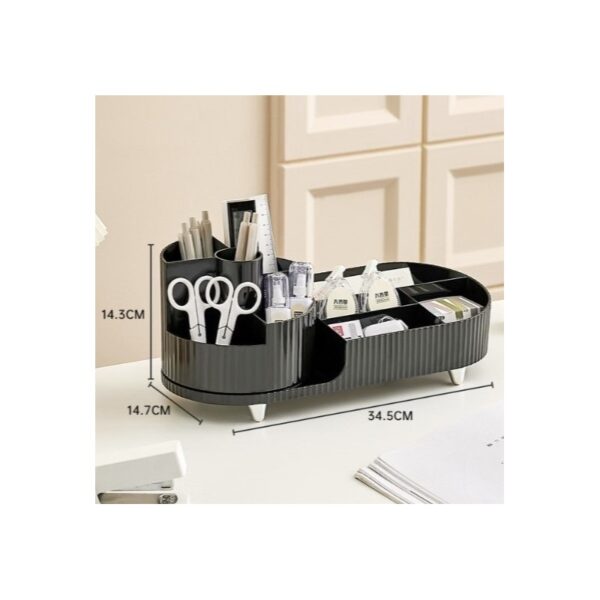Organizer voor cosmetica en kwasten roterend zwart CB56CZ