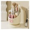 Organizer make-up spullen crème met roze strik CB67
