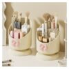 Organizer make-up spullen crème met roze strik CB67