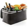 Opvouwbare thermische boodschappenmand, picknick zwart 47x27x23cm KP01CZ