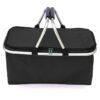 Opvouwbare thermische boodschappenmand, picknick zwart 47x27x23cm KP01CZ