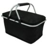 Opvouwbare thermische boodschappenmand, picknick zwart 47x27x23cm KP01CZ