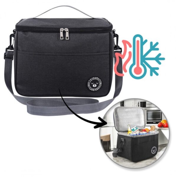 Thermische tas voor het vervoeren van eten LUNCHBOX 29x20x21cm KP04CZ