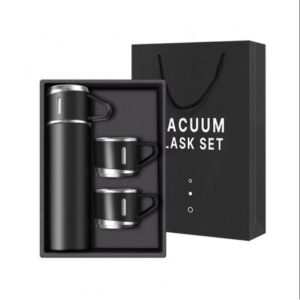 DE THERMOSSET MET 3 MOKKEN, cadeauverpakking, 500 ml zwart BD24CZ