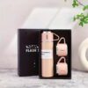 DE THERMOSSET MET 3 MOKKEN, cadeauverpakking, 500 ml roze BD24R