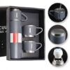 DE THERMOSSET MET 3 MOKKEN, cadeauverpakking, 500 ml grijs BD24SZ