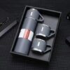 DE THERMOSSET MET 3 MOKKEN, cadeauverpakking, 500 ml grijs BD24SZ