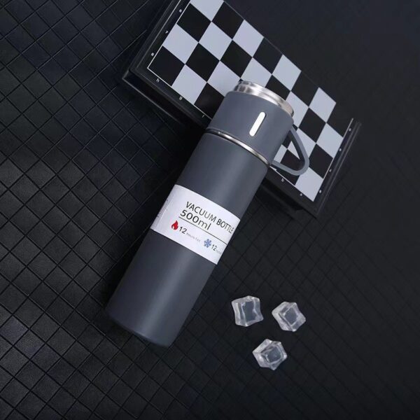 DE THERMOSSET MET 3 MOKKEN, cadeauverpakking, 500 ml grijs BD24SZ